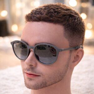 Hugo Boss BOSS 0822/S Men's Designer Sunglasses Black 53-18-145 Round Frame